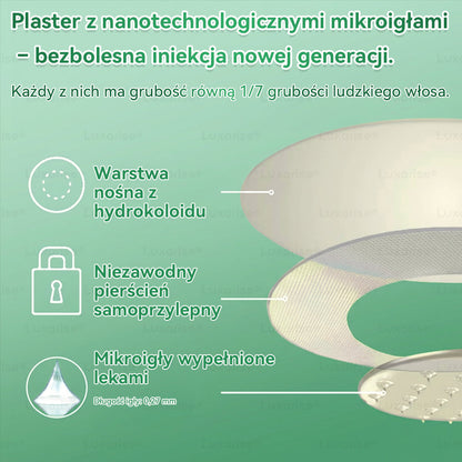 🍁Całkowicie Nowy PLUS Plaster | Luxarise®🌿 Moringa × Berberyna 10 w 1 Zaawansowany Nano-Mikroigłowy Plaster